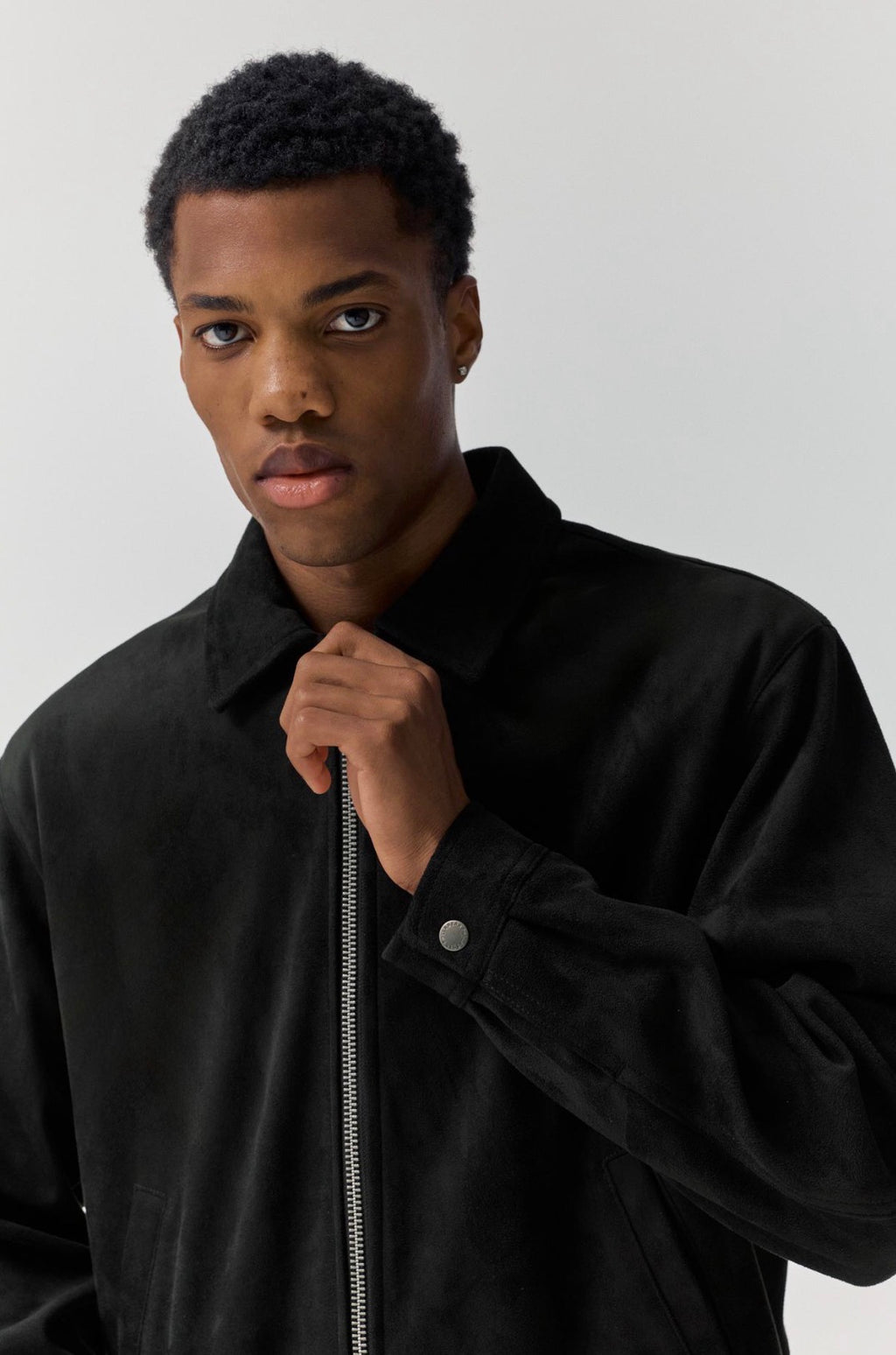 FAUX SUEDE JACKET - P&B