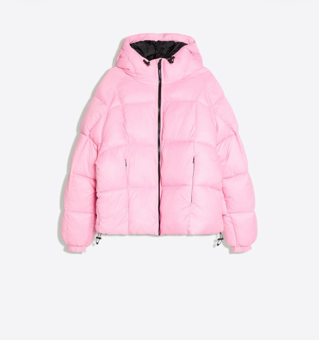 QUILTED GRAPHIC JACKET - BERSHKA