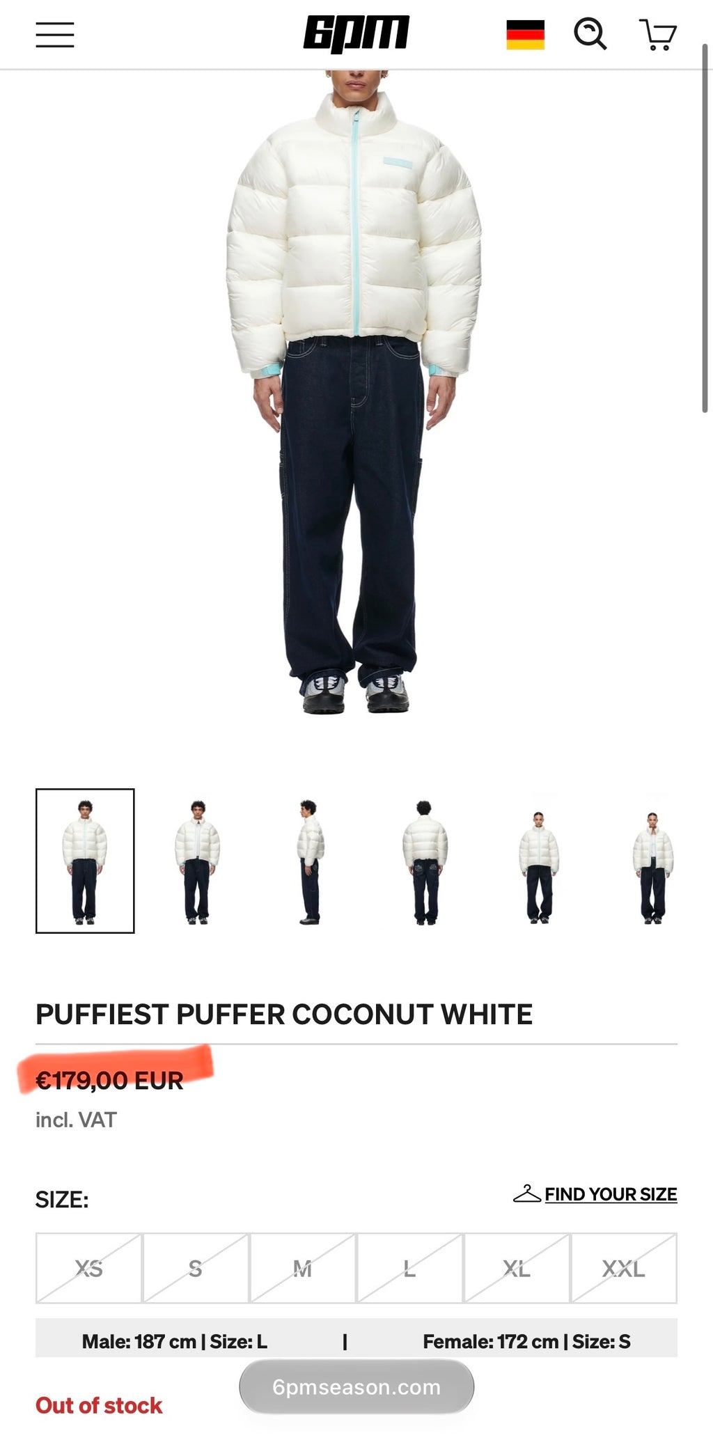 PUFFIEST PUFFER COCONUT WHITE