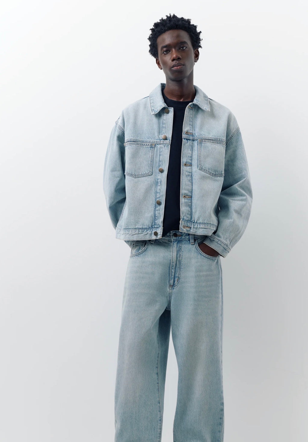 DENIM TRUCKER JACKET - P&B