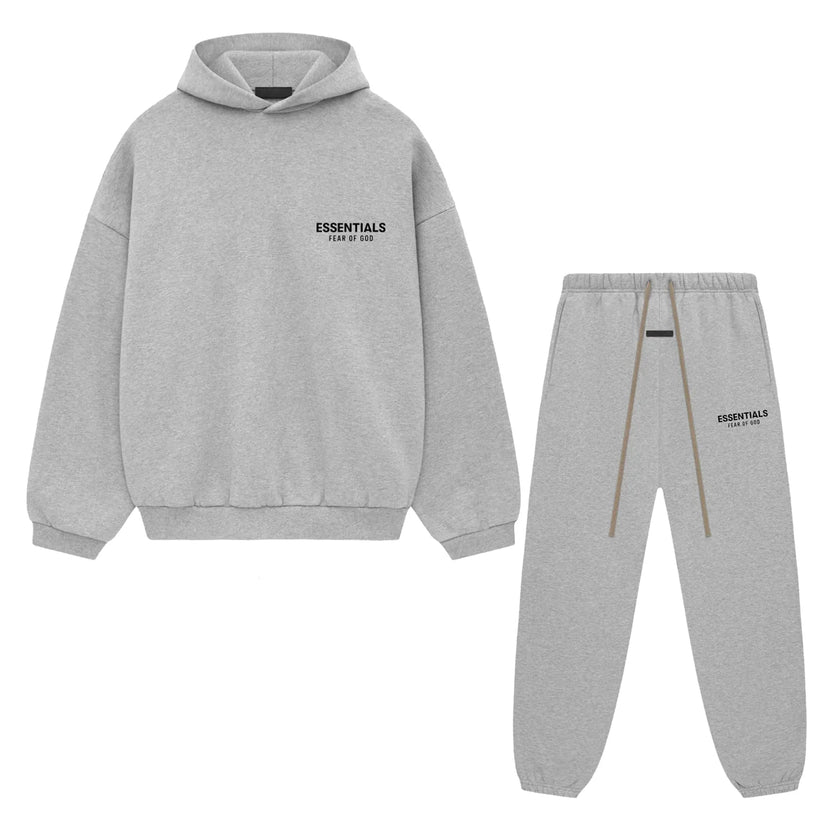 Ensemble complet en molleton gris clair Fear of God Essentials