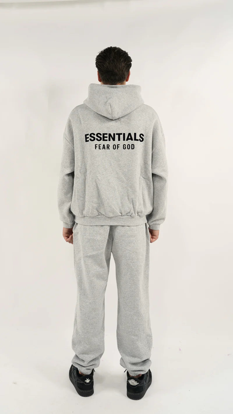 Ensemble complet en molleton gris clair Fear of God Essentials