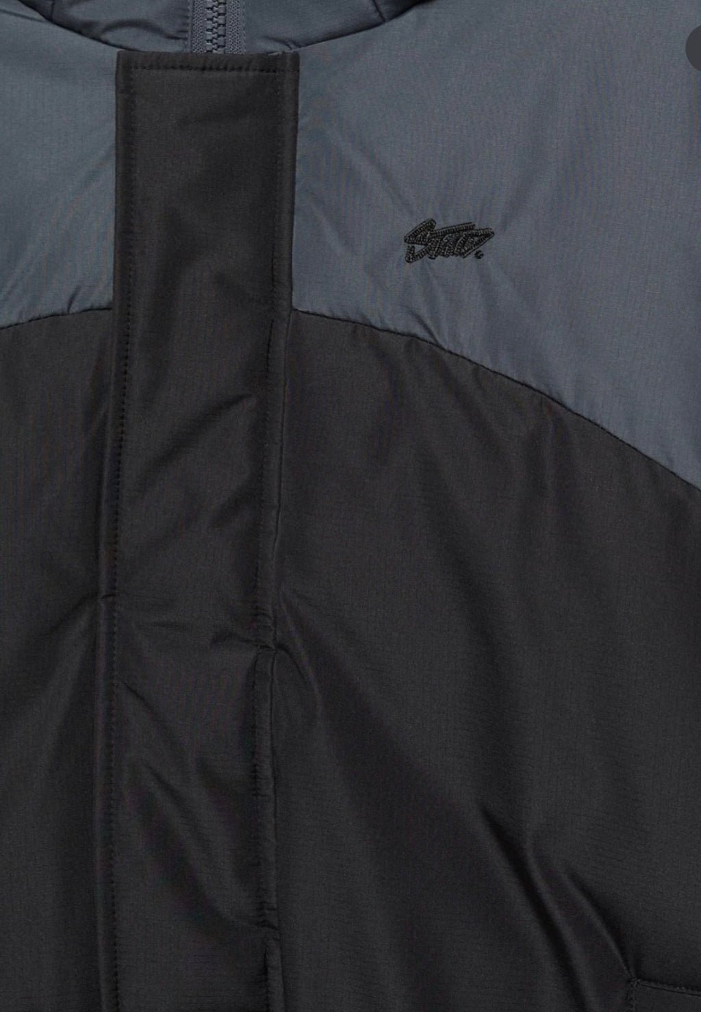 Panelled puffer jacket