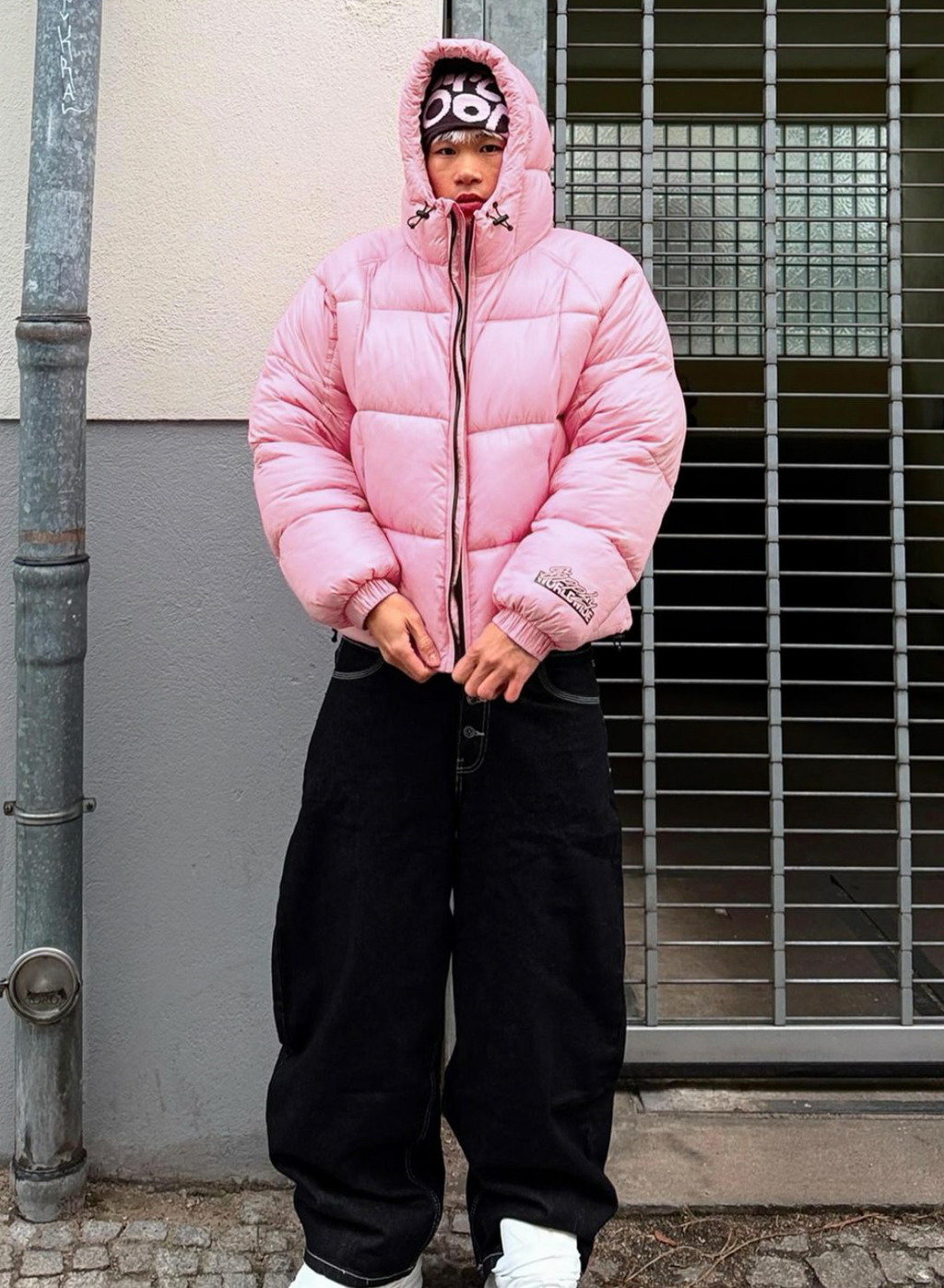 QUILTED GRAPHIC JACKET - BERSHKA