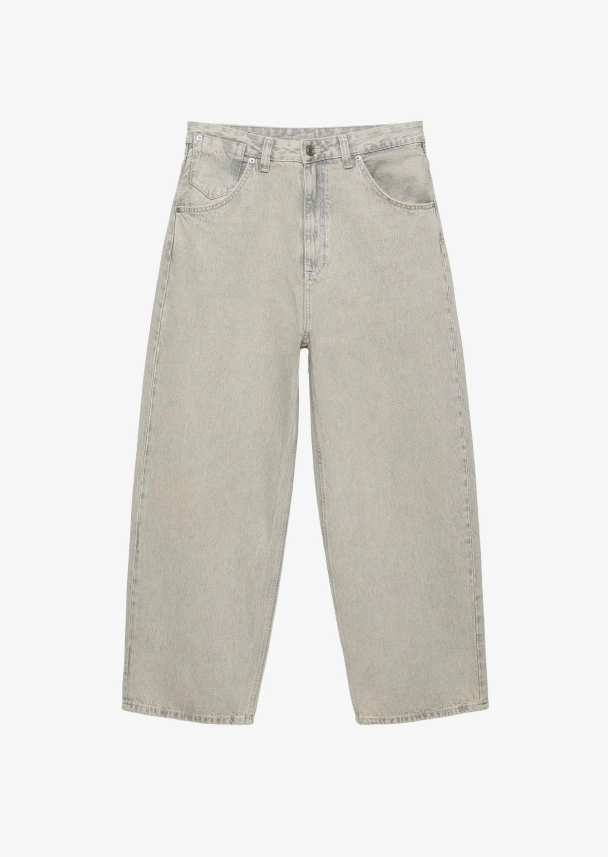 EMBROIDERED SUPER BAGGY JEANS-P&B