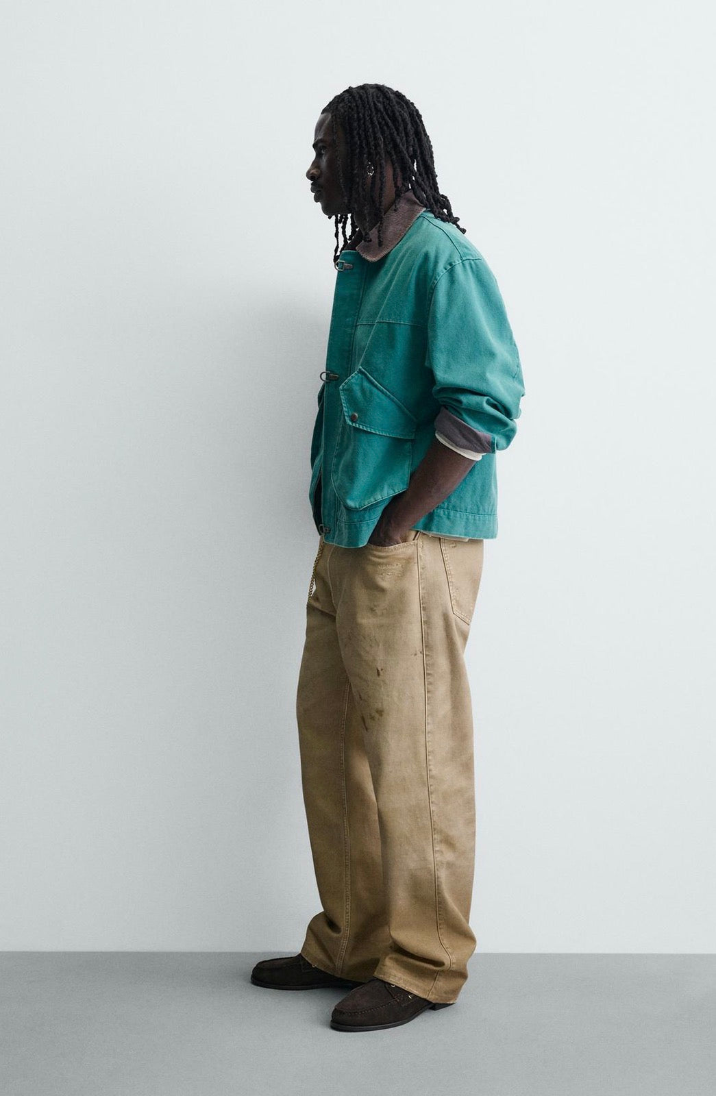 WASHED PRINTED TROUSERS - ZARA