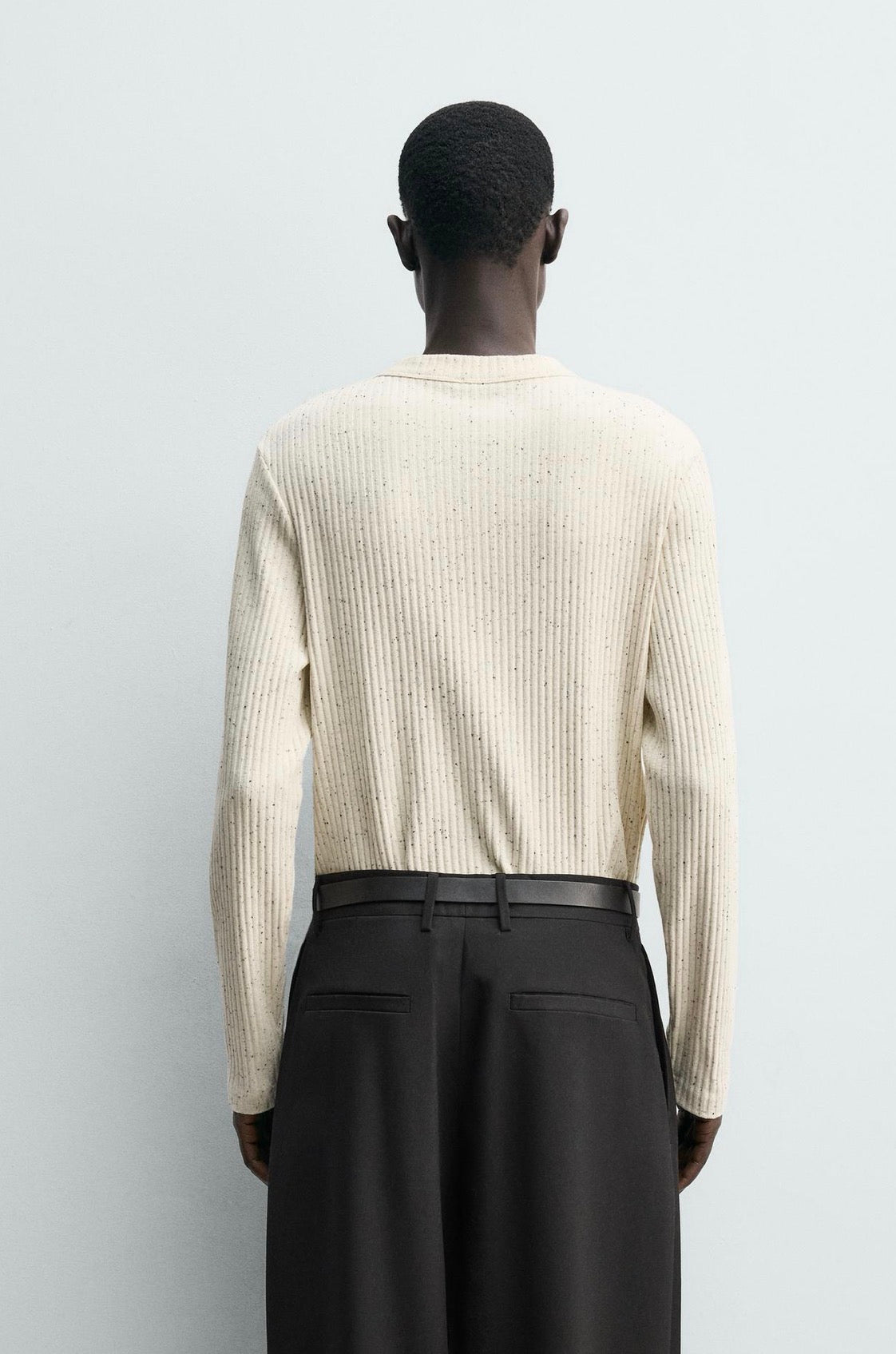 HENLEY RIBBED - ZARA