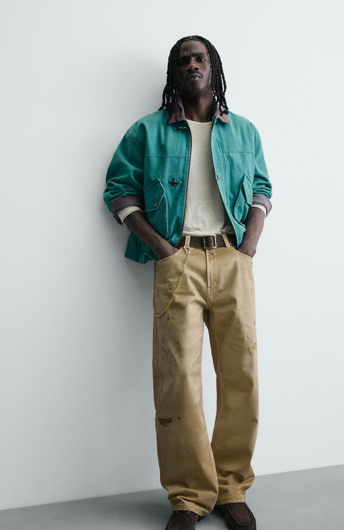 WASHED PRINTED TROUSERS - ZARA