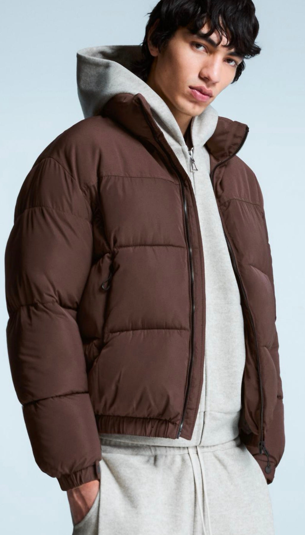 Technical puffer jacket
