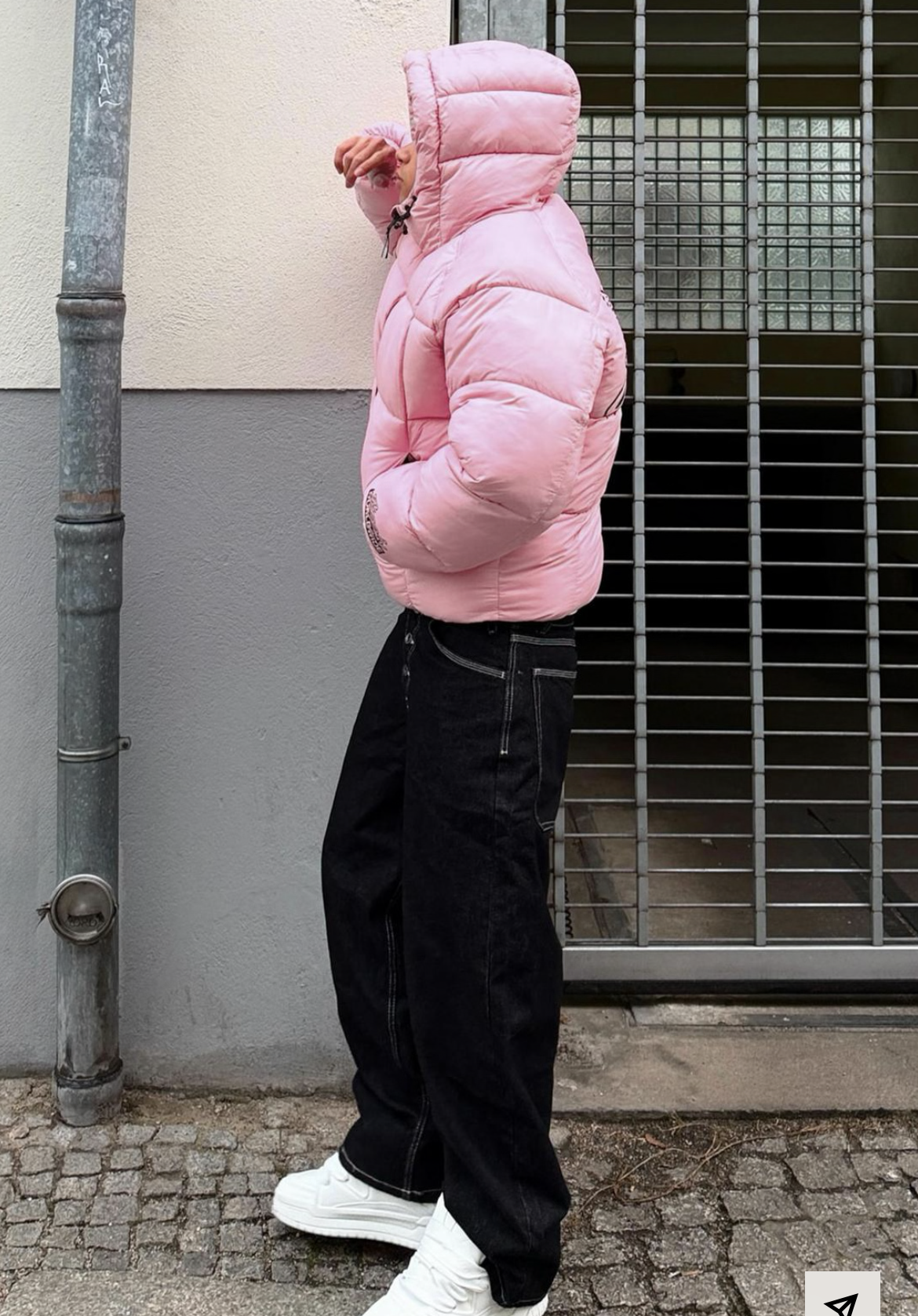 QUILTED GRAPHIC JACKET - BERSHKA