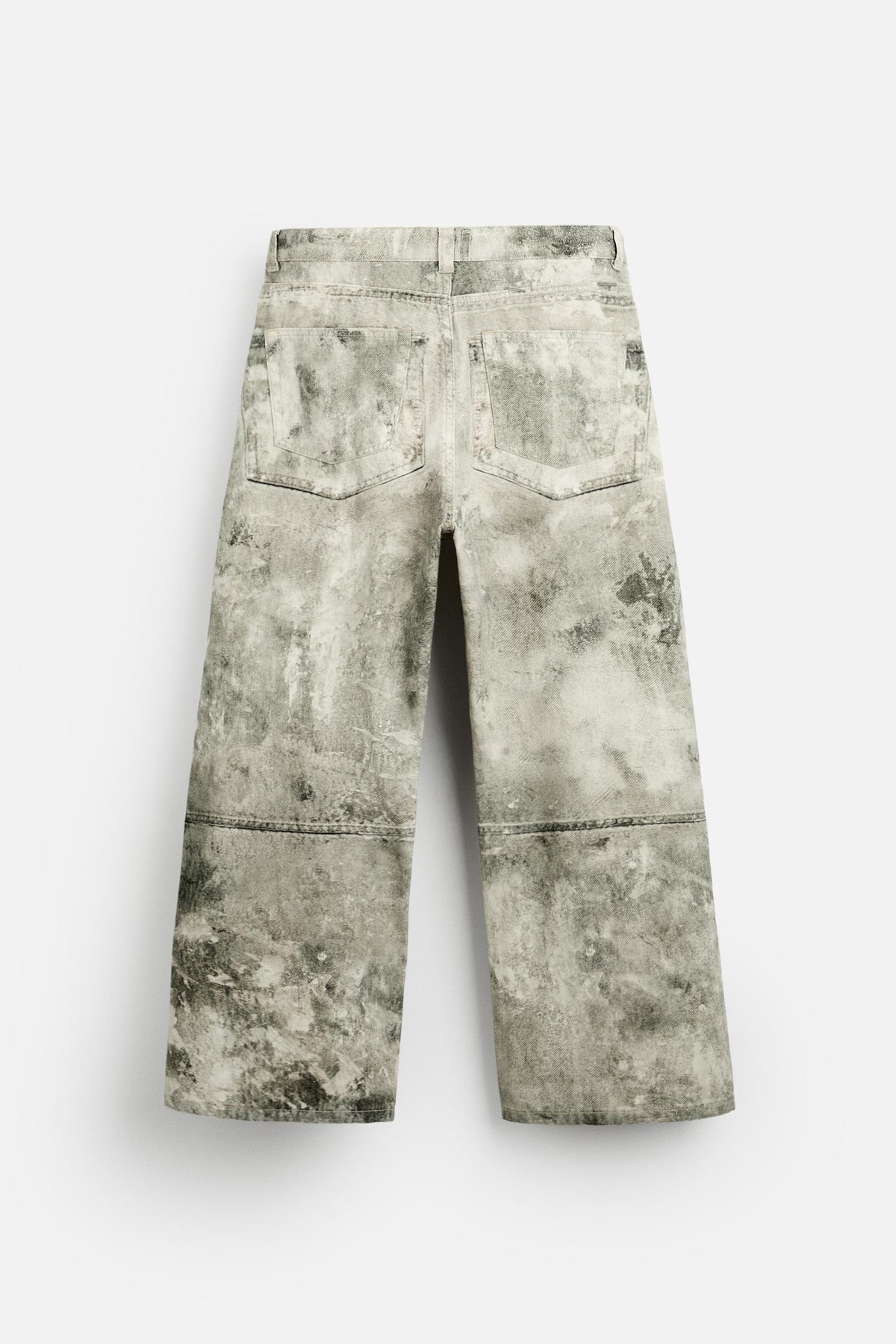 Relaxed Fit Pants with Abstract Print