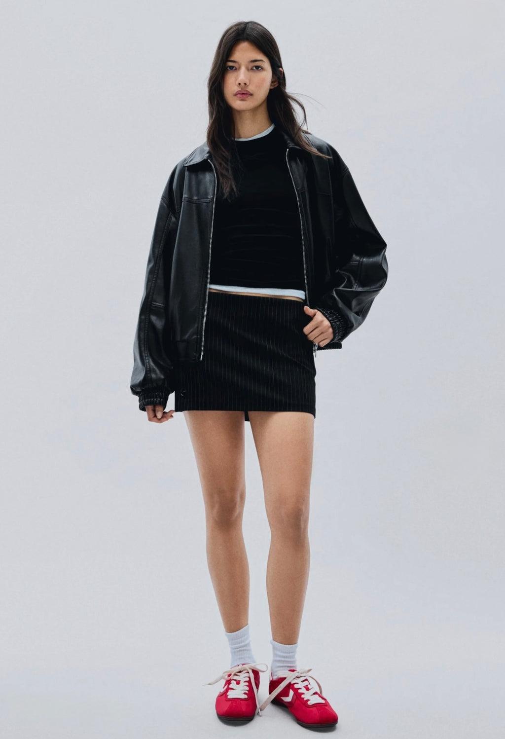 Bershka
Faux leather jacket - black