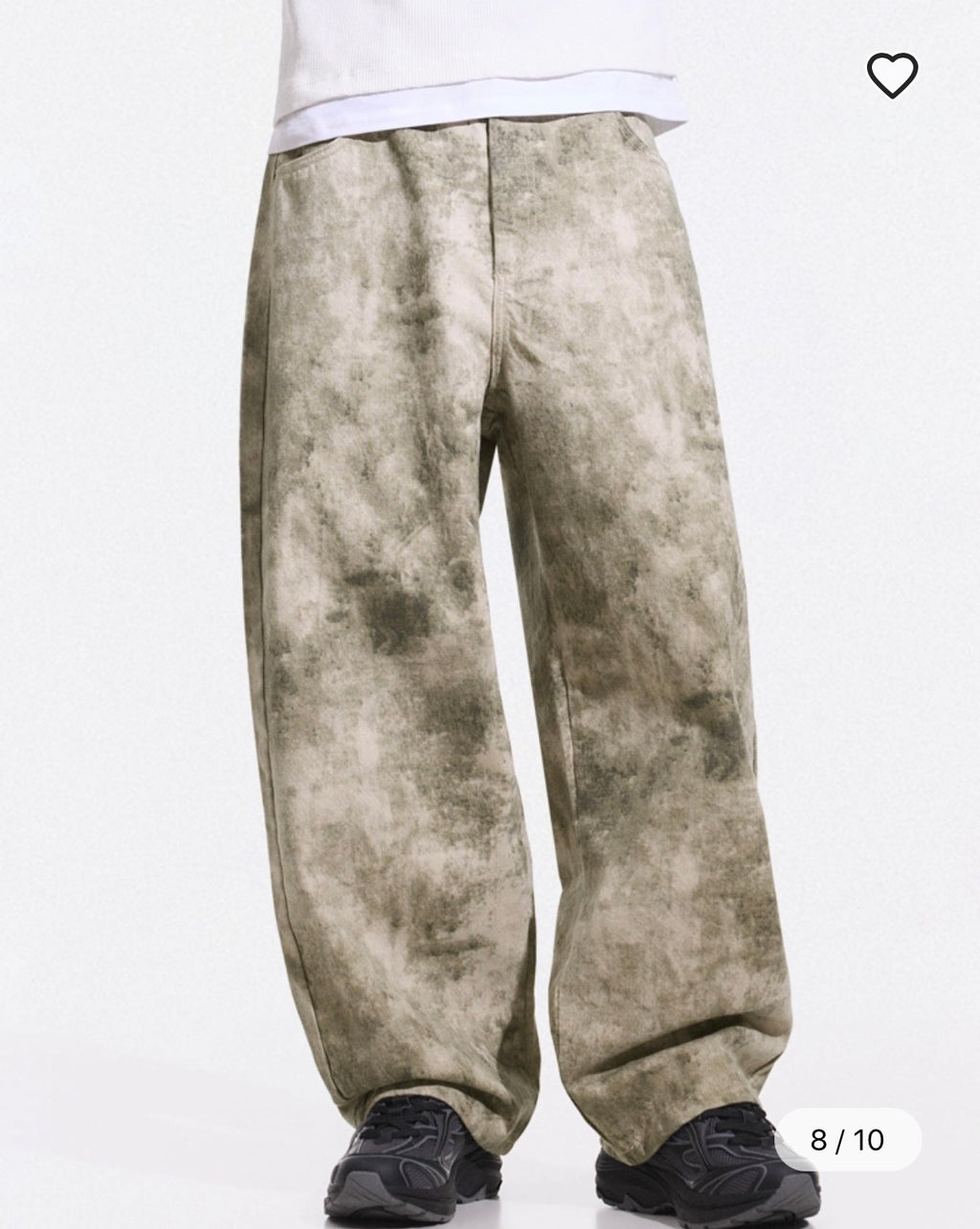 BERSHKA PRINTED TROUSERS