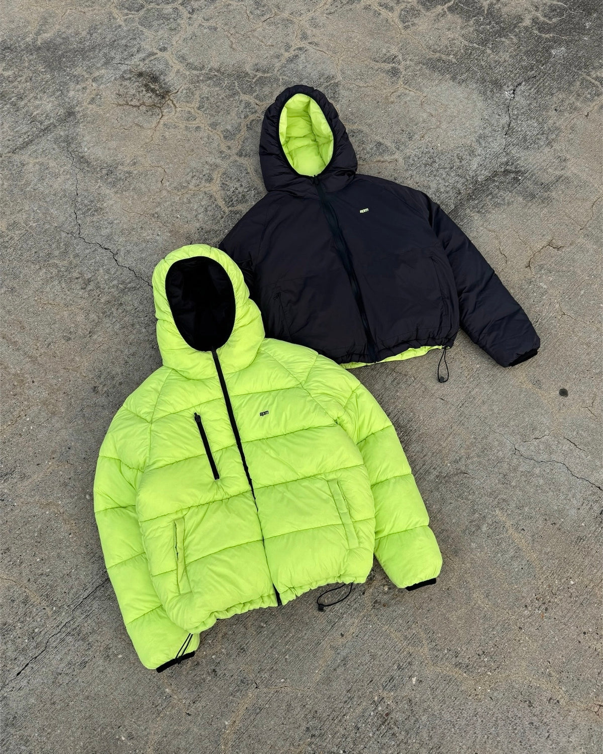 Double face puffer 6PM