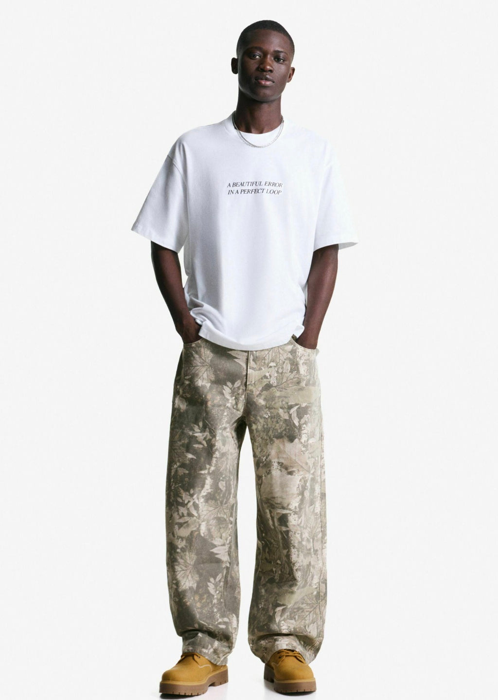 Bershka
SUPER PRINTED - Relaxed fit jeans - green