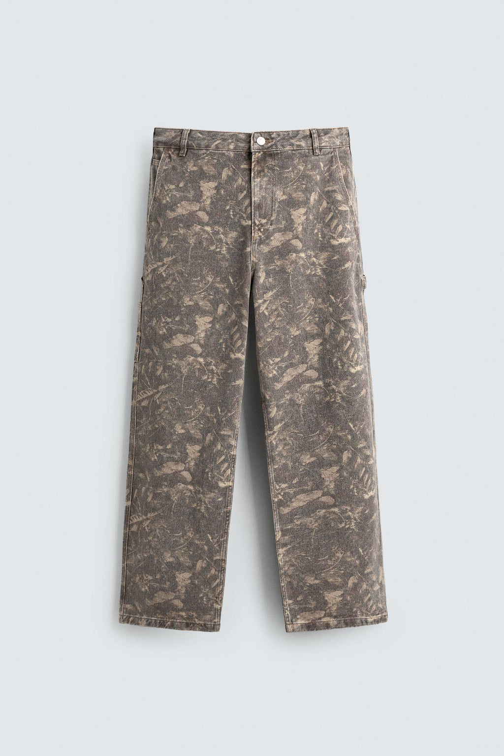LEAF PRINT TROUSERS - ZARA