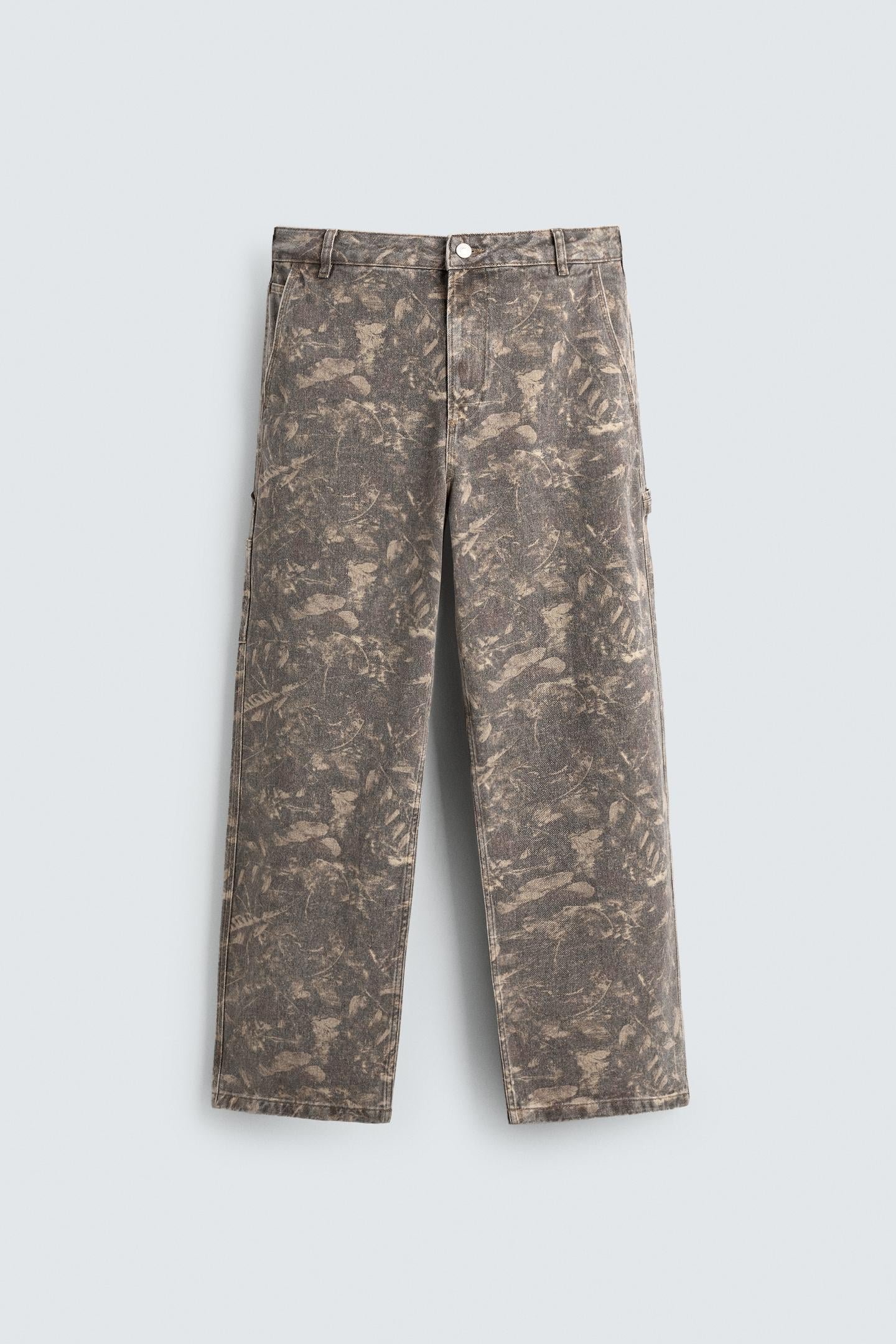 LEAF PRINT TROUSERS - ZARA