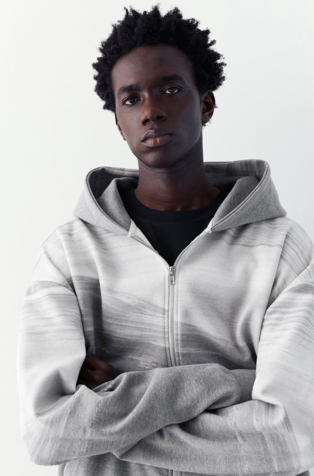 ZIP UP HOODIE - P&B