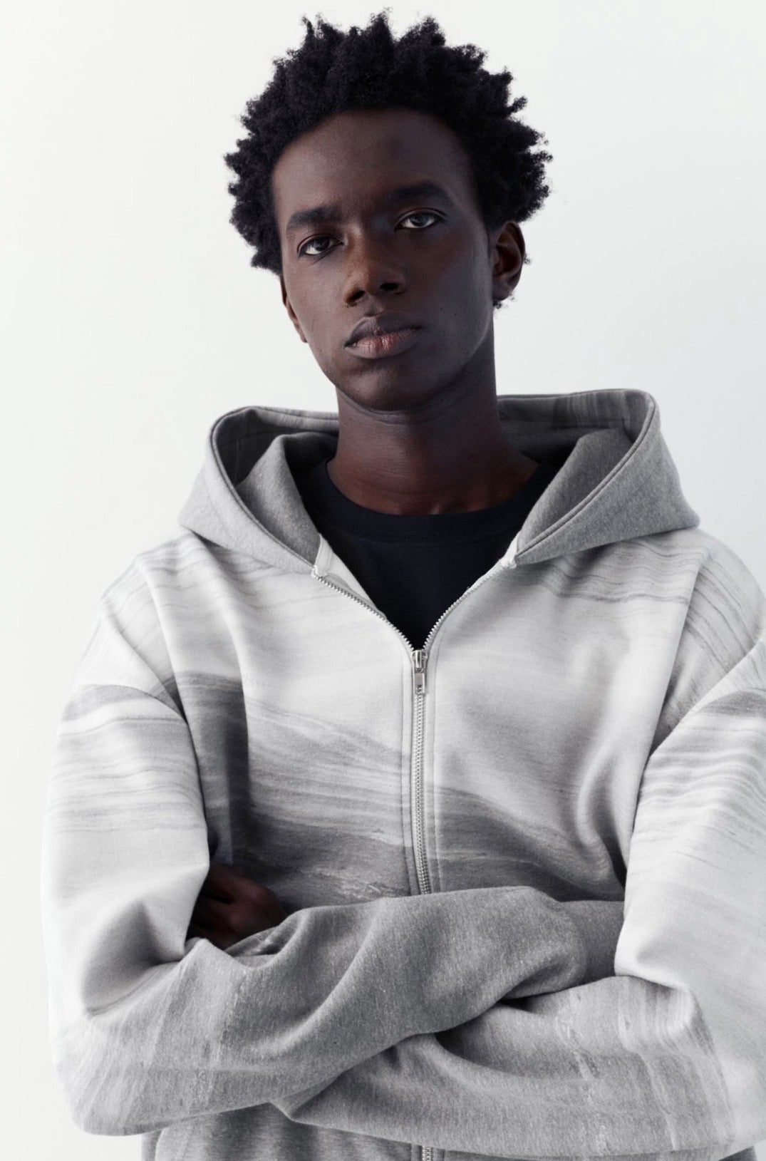 ZIP UP HOODIE - P&B
