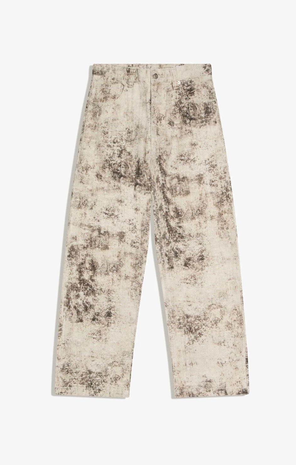 BAGGY PRINT JEANS - BERSHKA