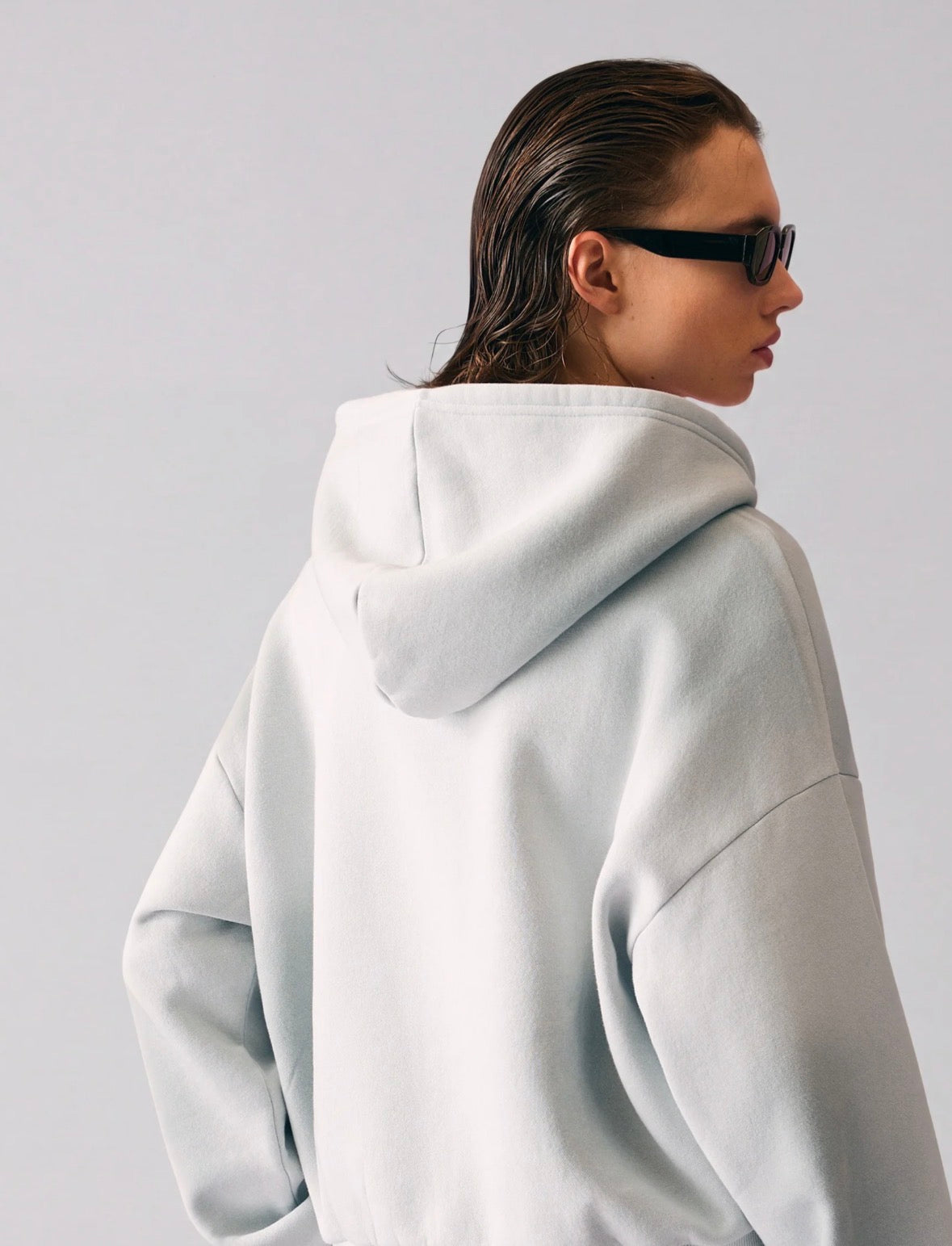 WASHED EFFECT CROPPED HOODIE - BERSHKA