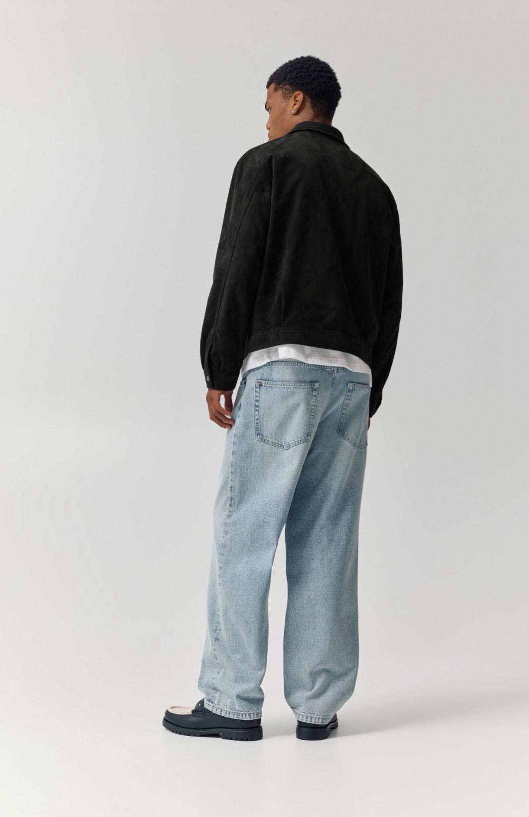 FAUX SUEDE JACKET - P&B