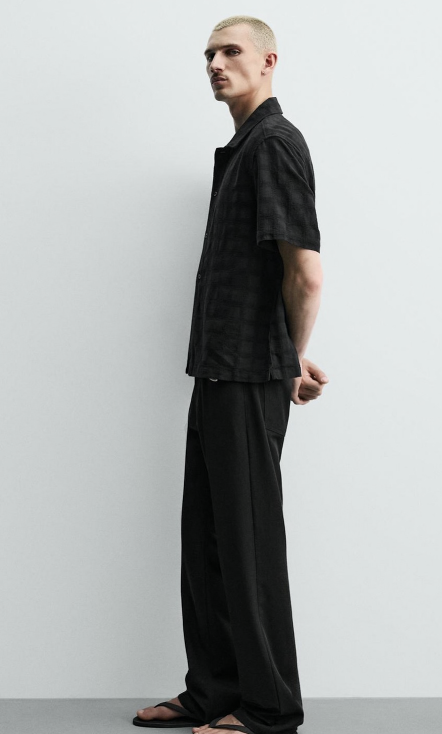 WASHED TEXTURED SHIRT-ZARA
