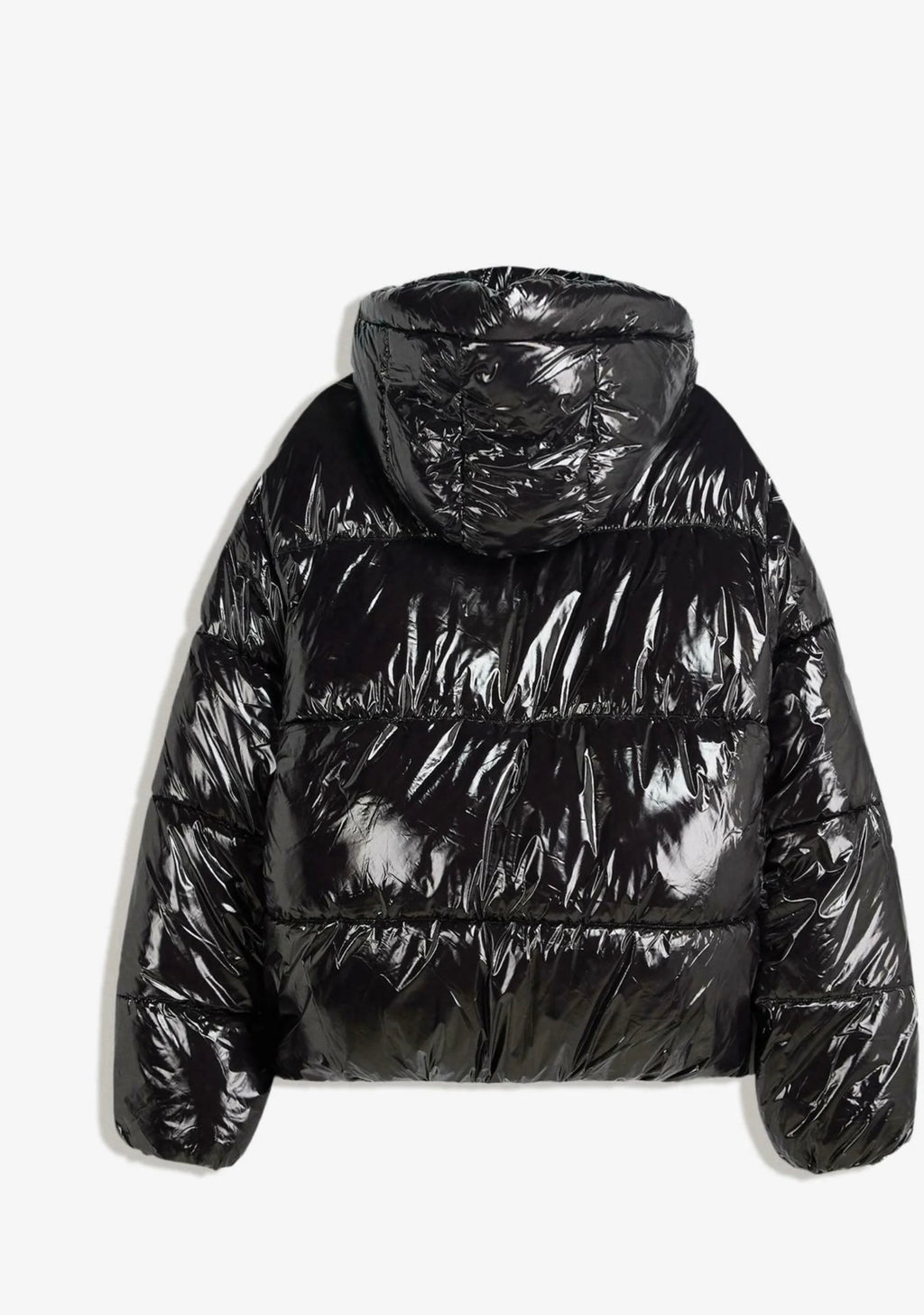 Bershka
SHINY PUFFER WITH HOOD - Winter jacket - black