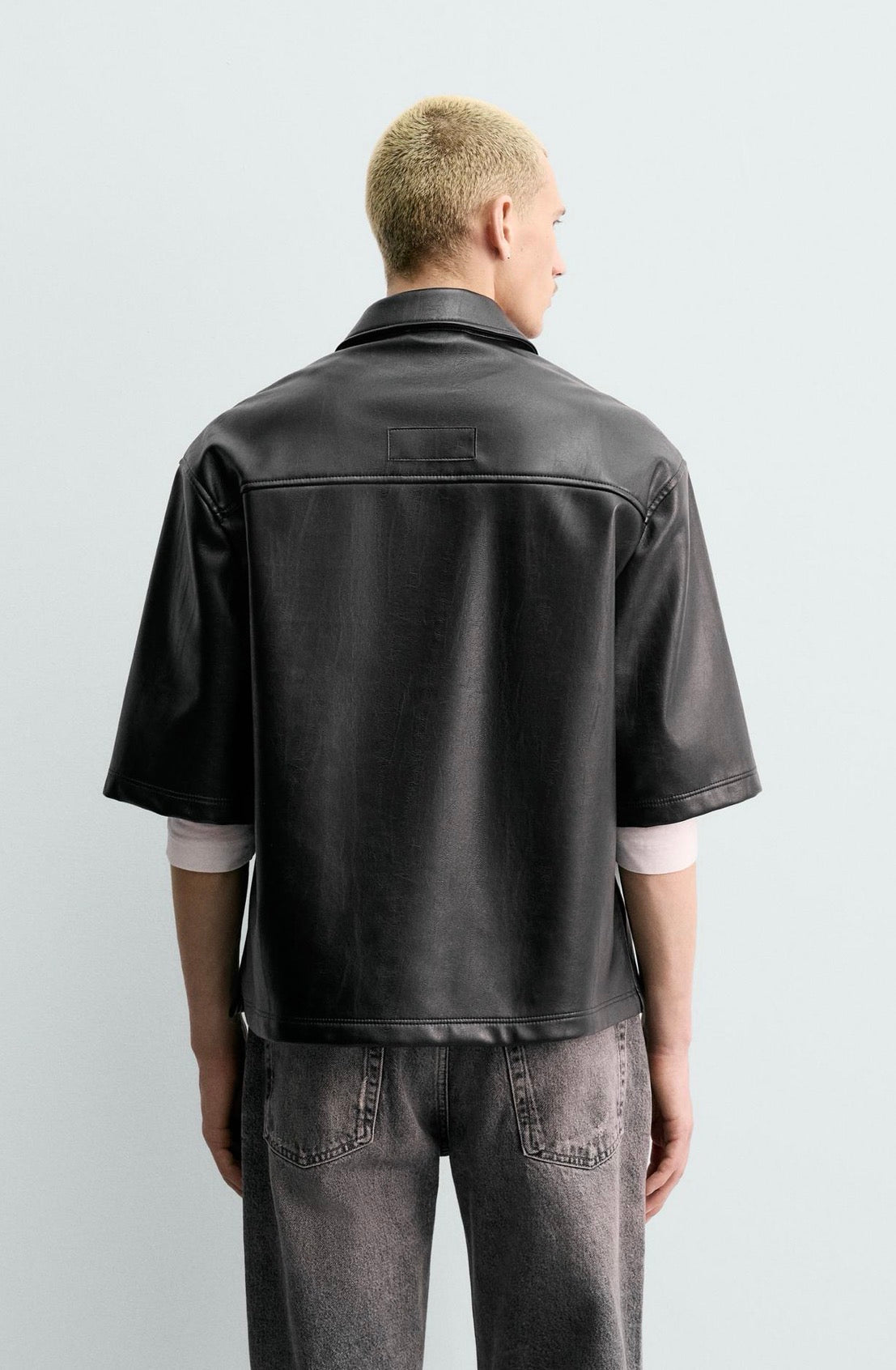 RELAXED FIT LEATHER - ZARA
