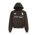 Leopard Crest Zip Hoodie