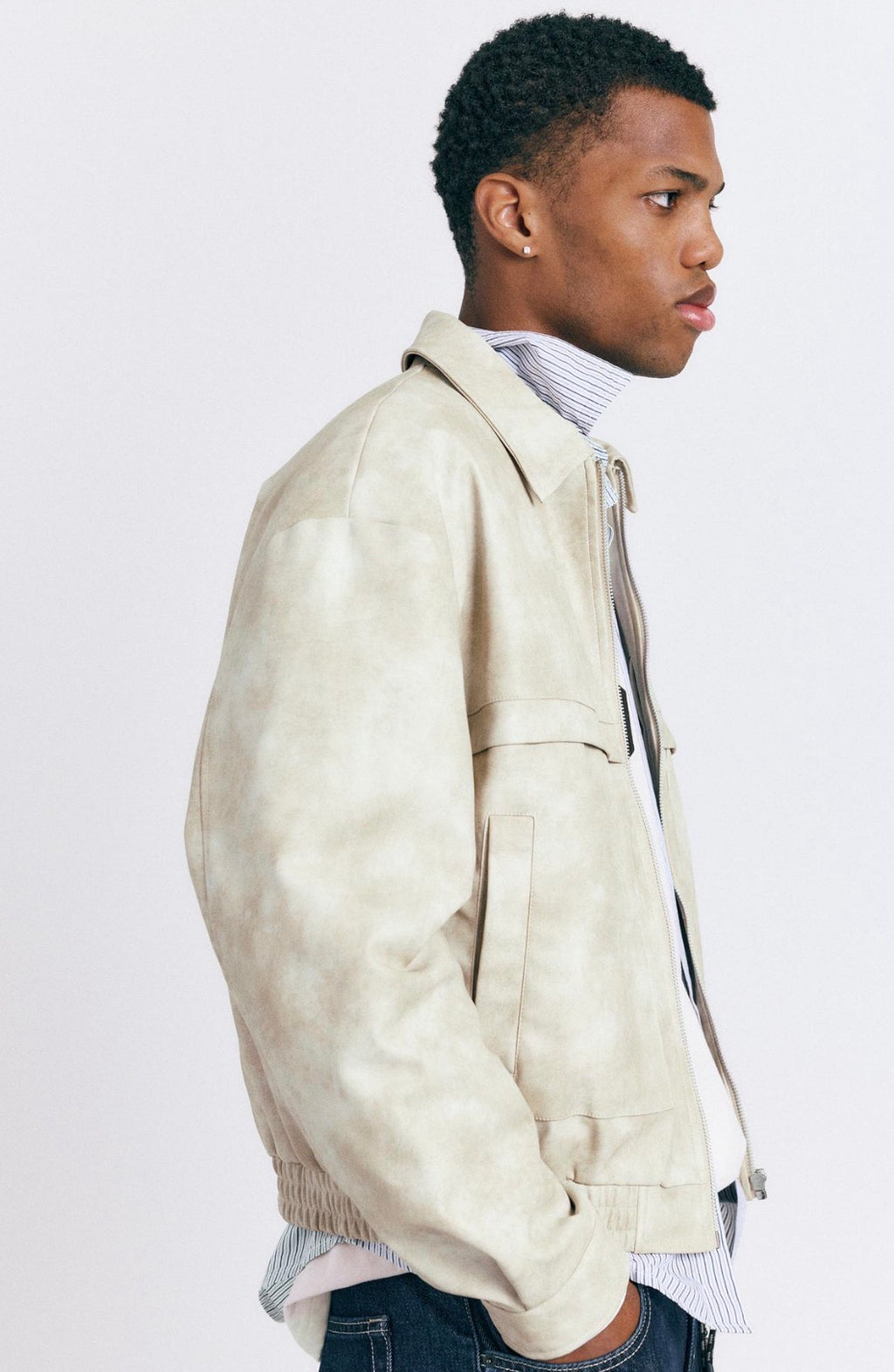 FAUX LEATHER JACKET