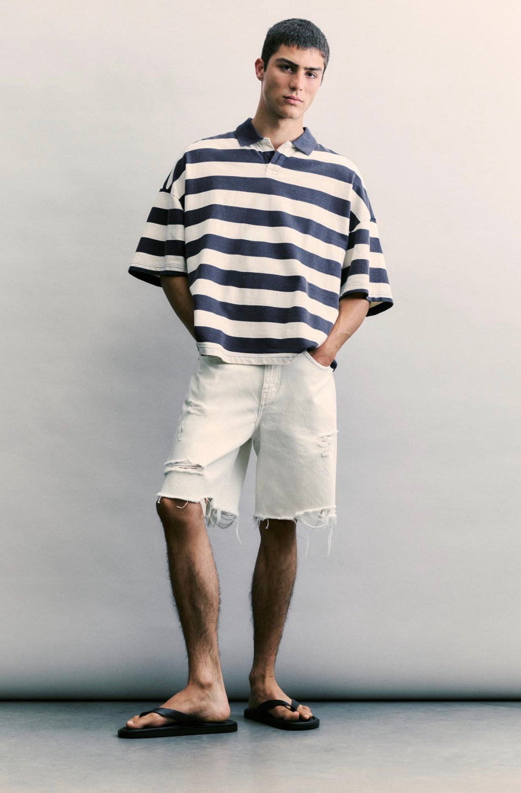 STRIPED SHIRT - P&B