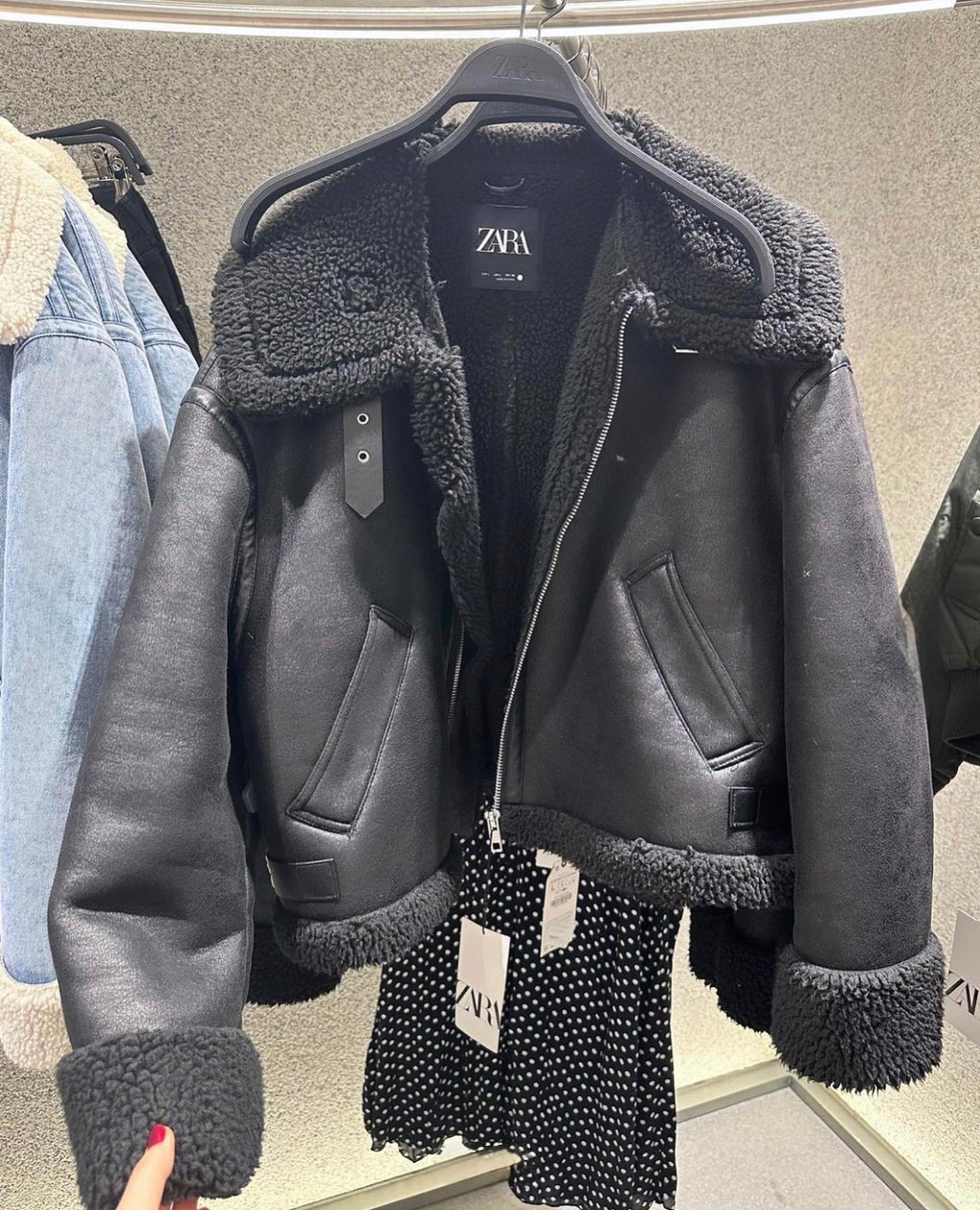Zara aviator jacket