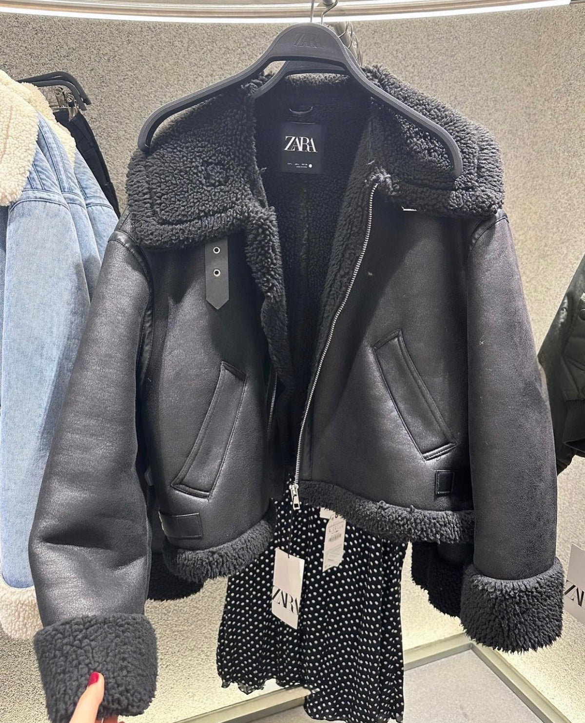 Zara aviator jacket