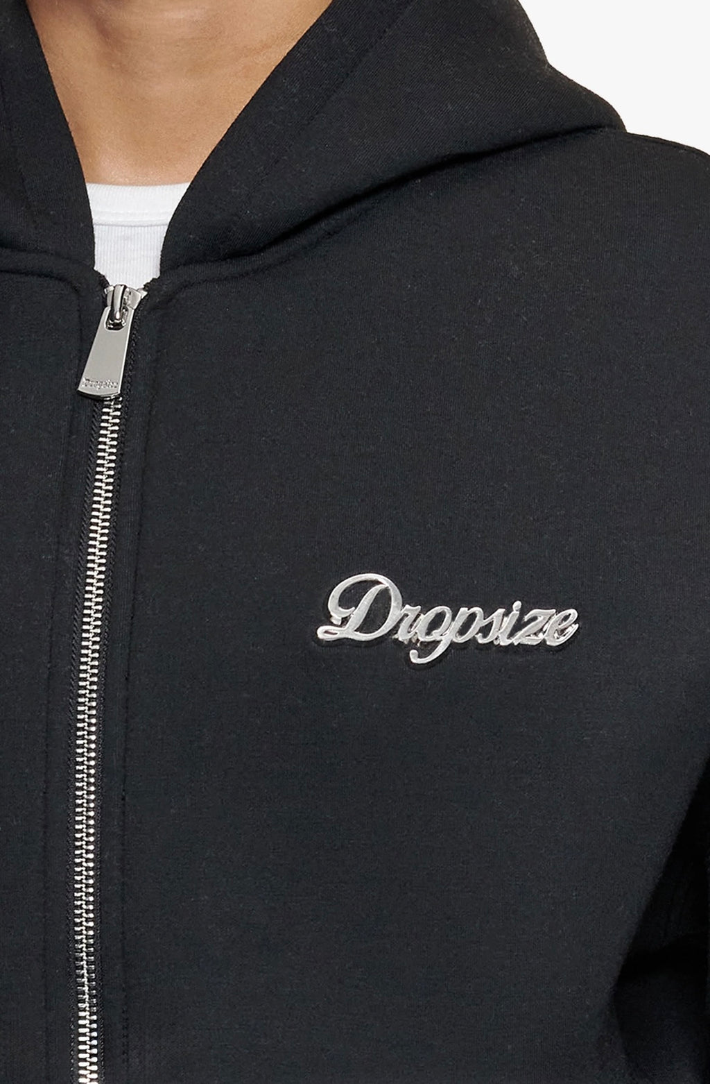 WOMEN SCUBA ZIP-HOODIE BLACK - DROPSIZE