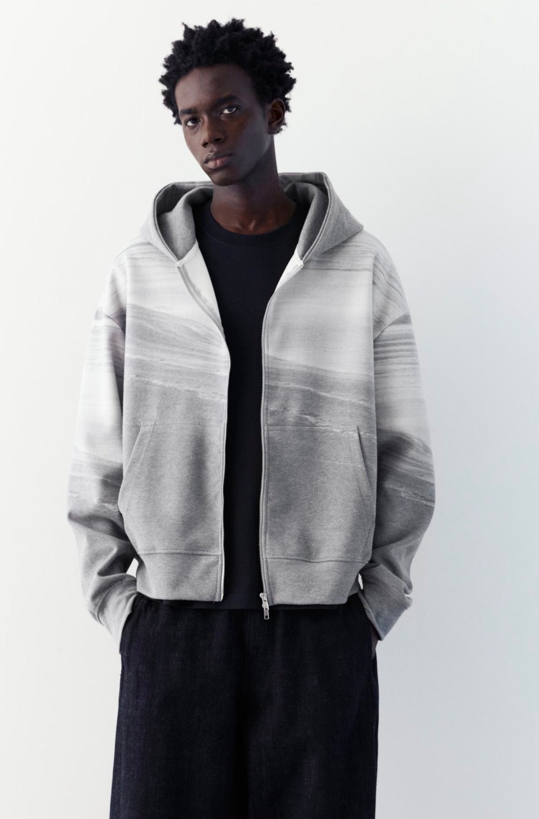 ZIP UP HOODIE - P&B
