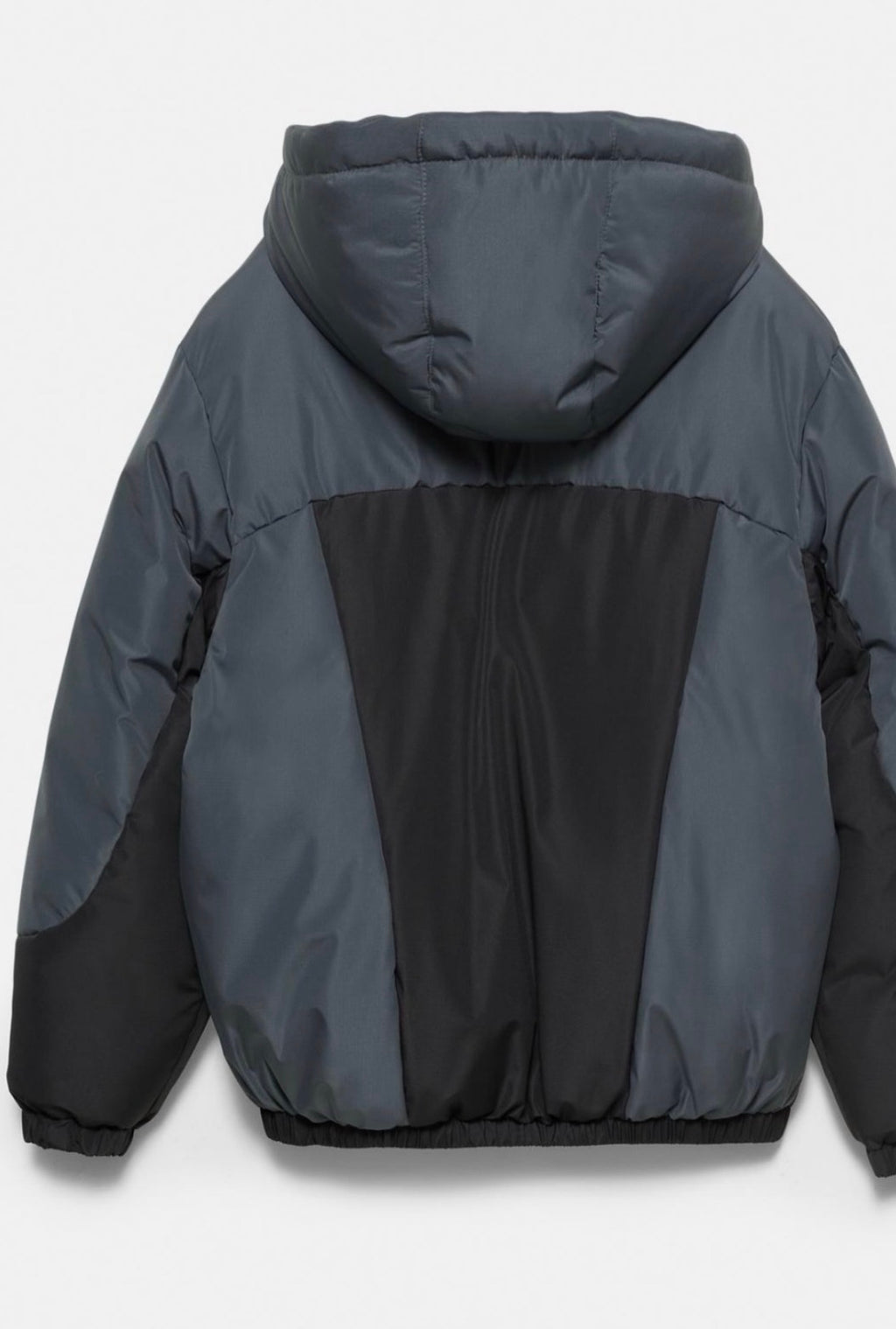 Panelled puffer jacket