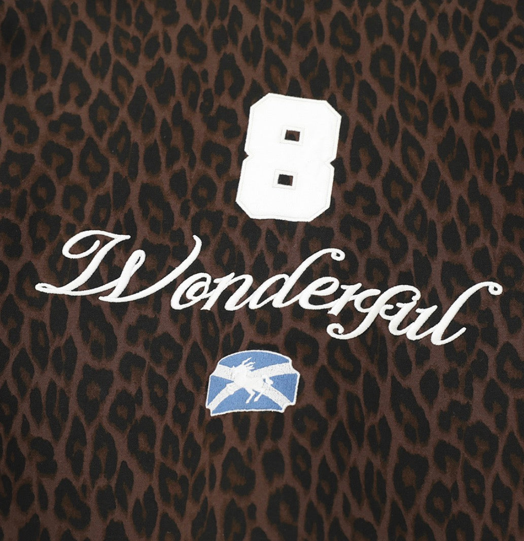 Leopard Crest Zip Hoodie