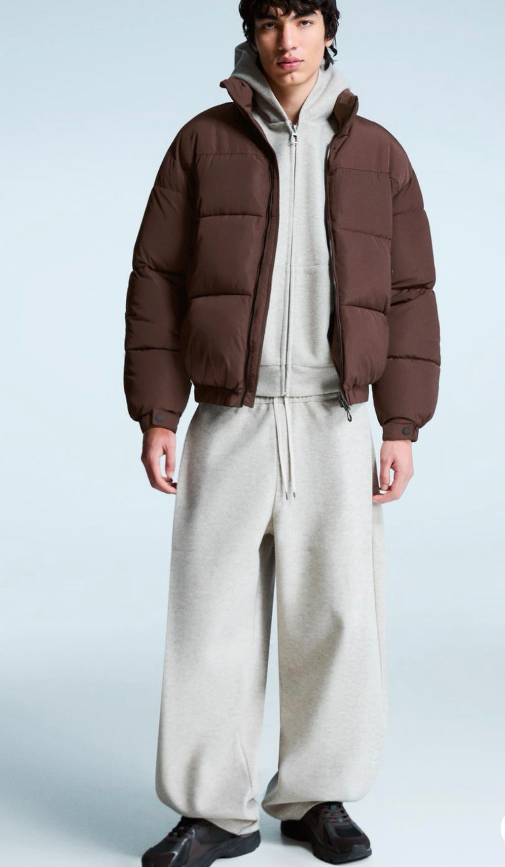 Technical puffer jacket