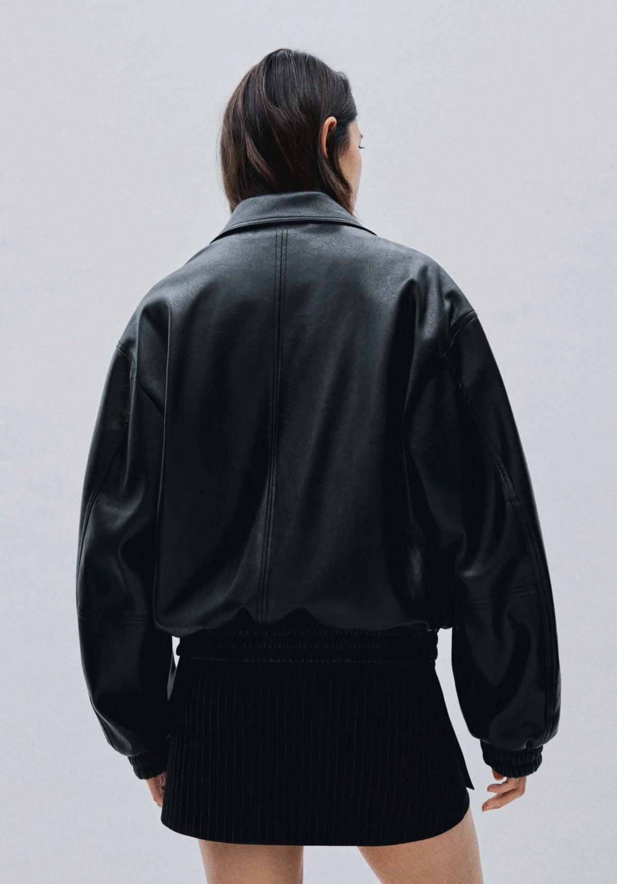 Bershka
Faux leather jacket - black