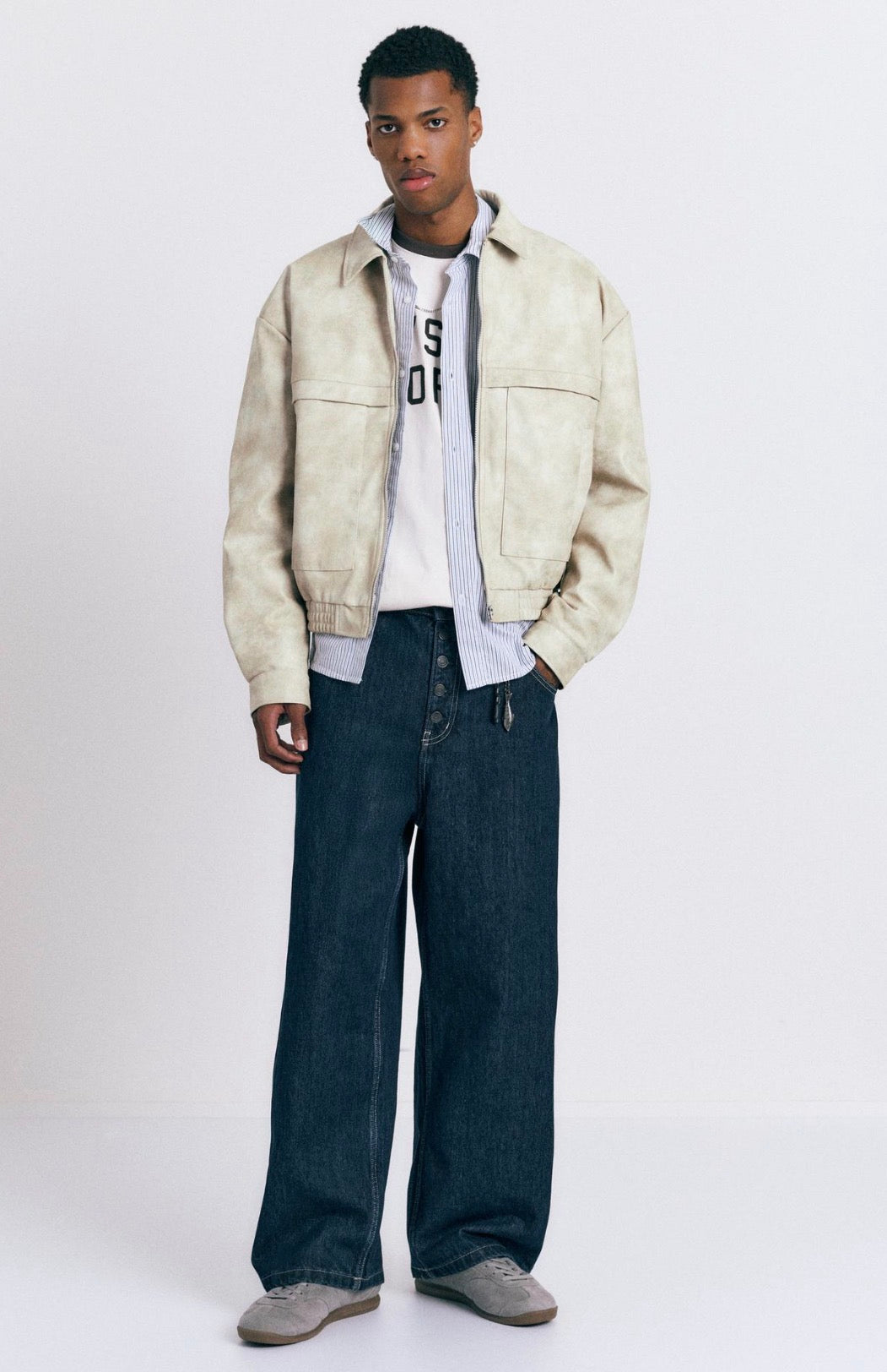 FAUX LEATHER JACKET