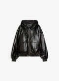FAUX LEATHER HOODED JACKET - BERSHKA