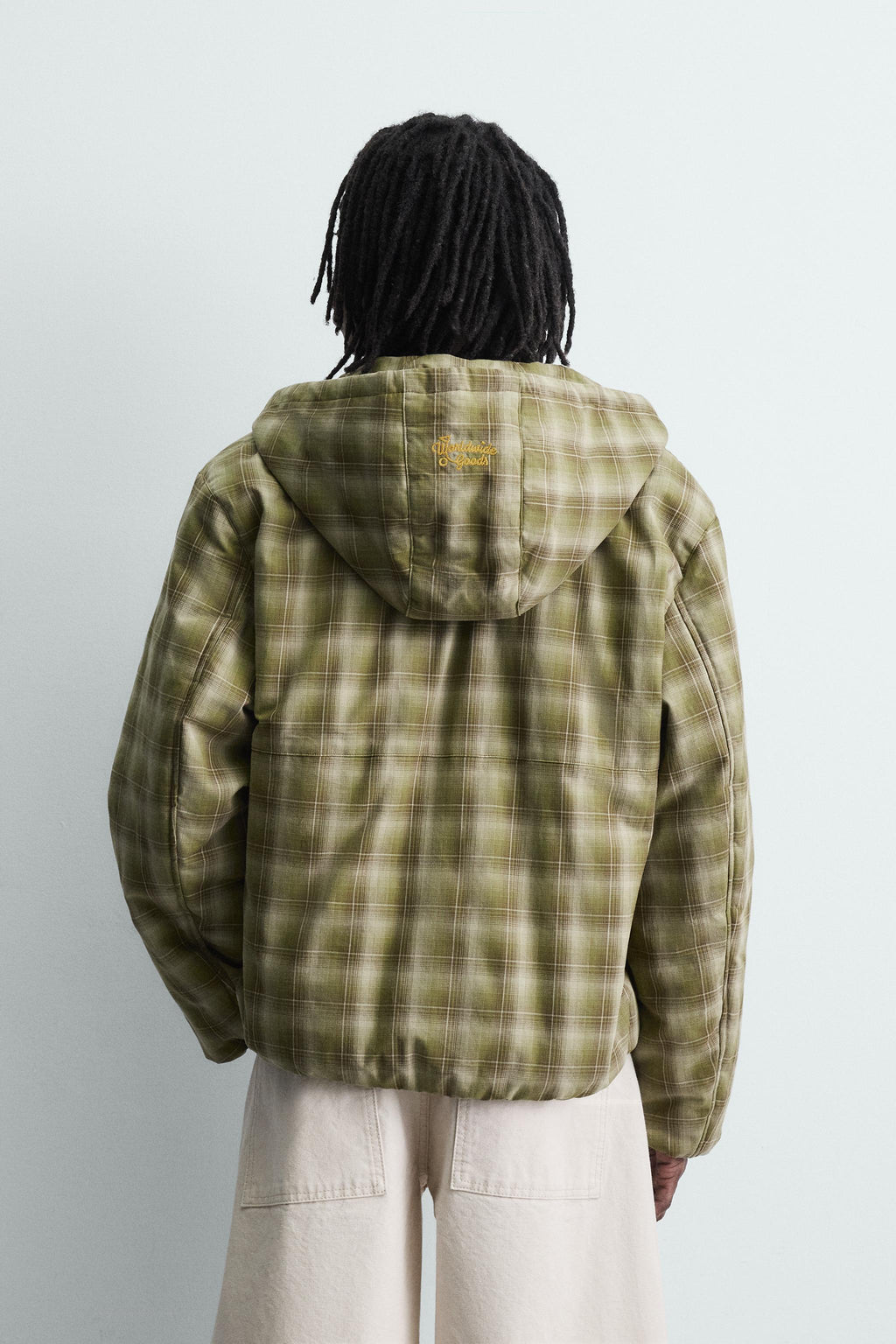CHECKED HOODIE JACKET - ZARA