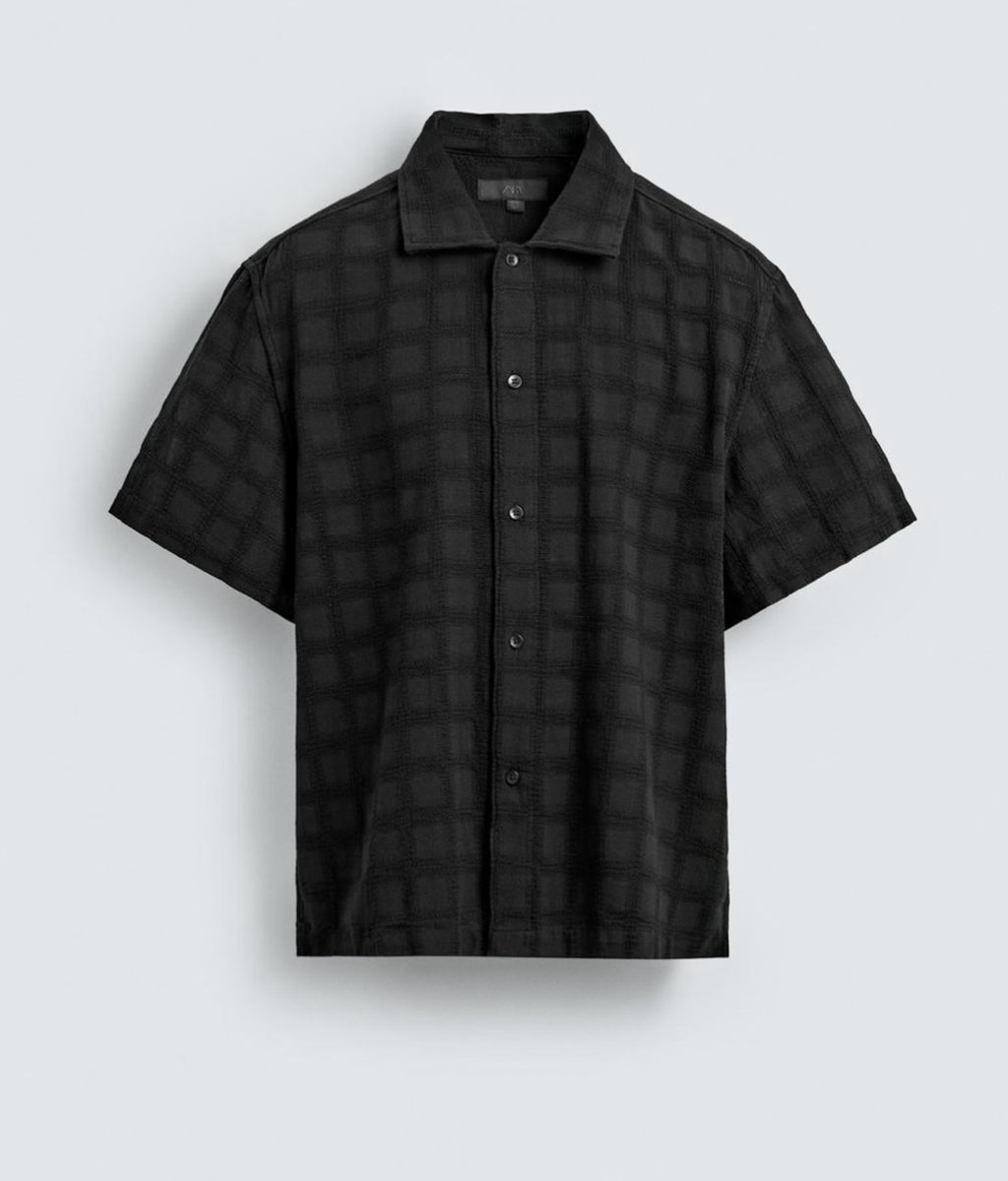 WASHED TEXTURED SHIRT-ZARA