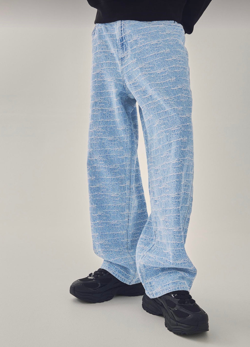 TEXTURED SUPER BAGGY JEANS - BERSHKA