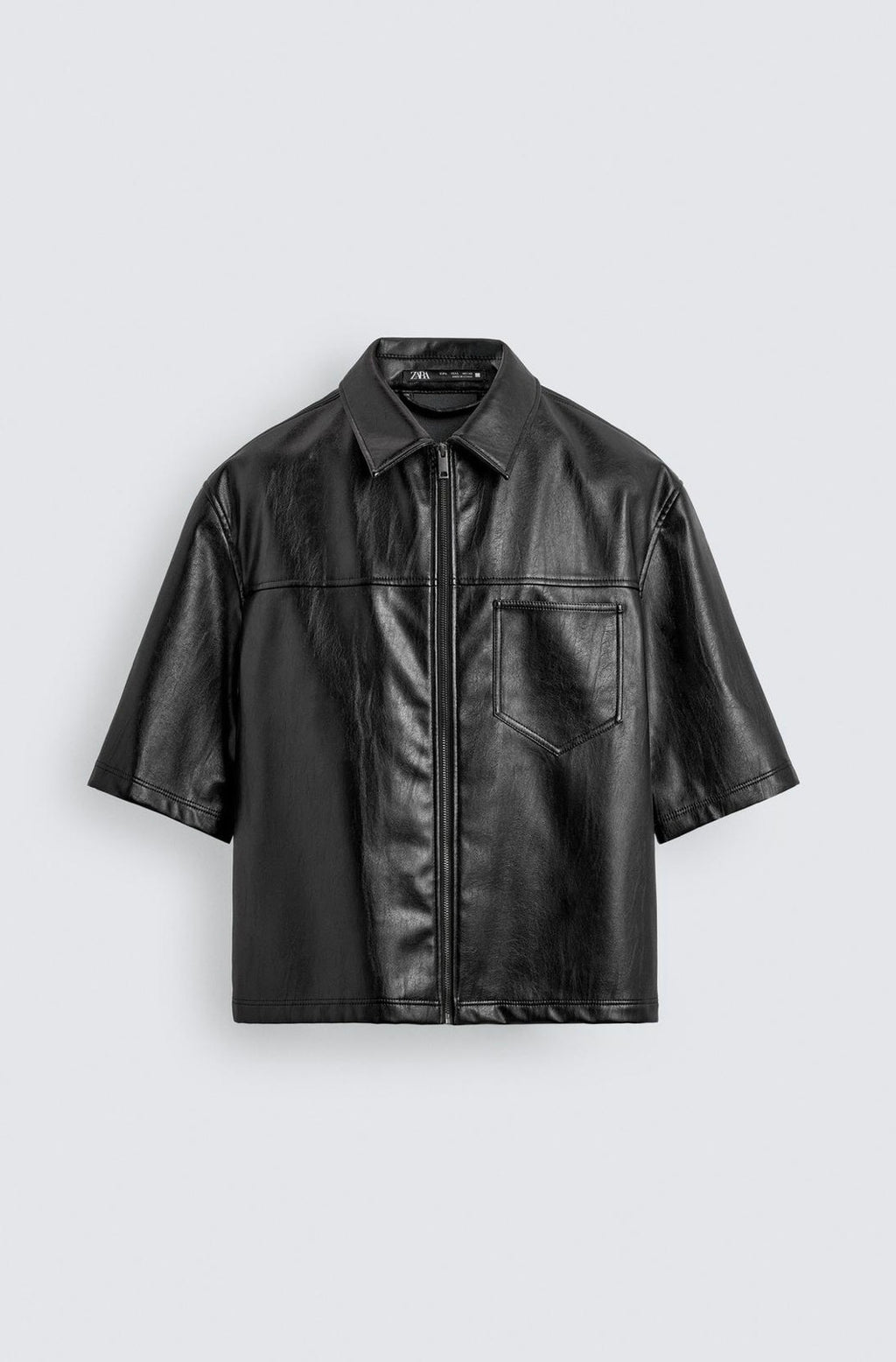 RELAXED FIT LEATHER - ZARA