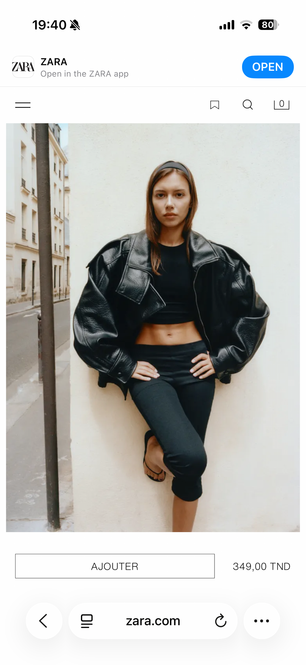 ZARA LEATHER JACKE