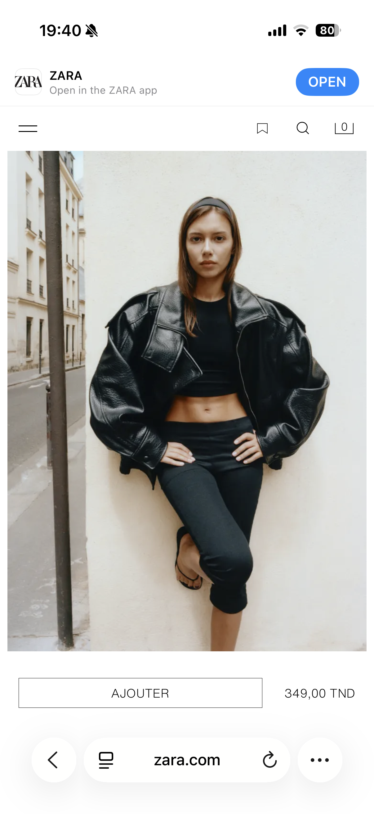 ZARA LEATHER JACKE