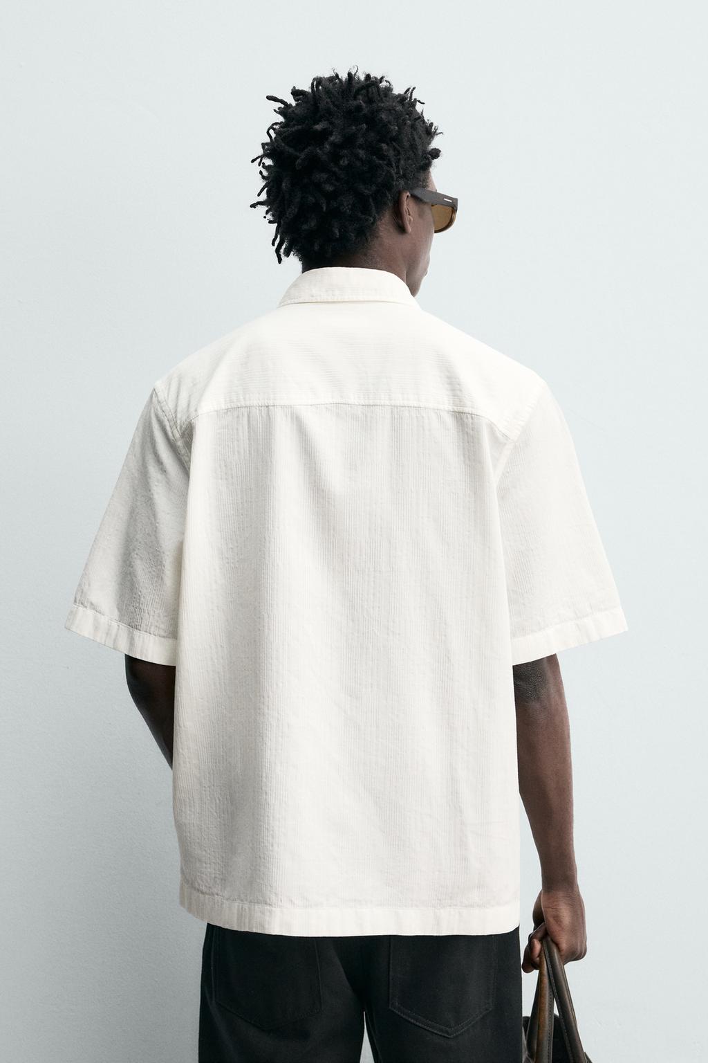 TEXTURED FLOWED SHIRT - ZARA
