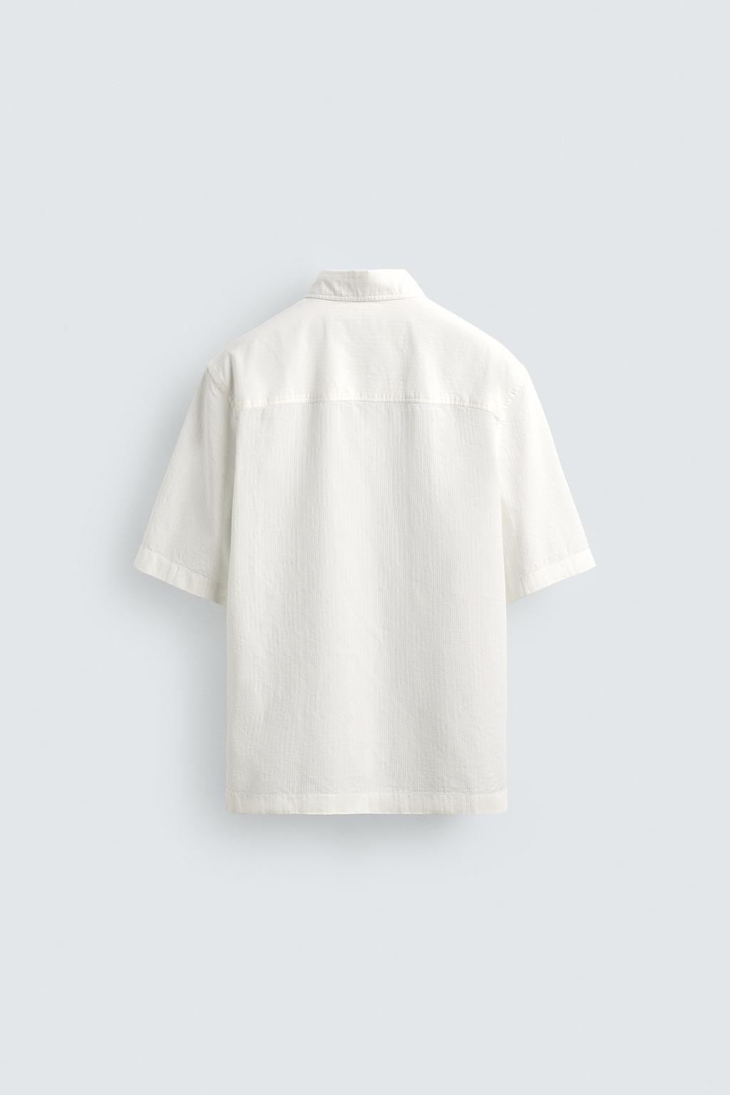 TEXTURED FLOWED SHIRT - ZARA